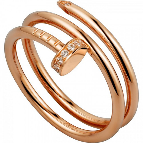 Золота каблучка в стилі Cartier Juste Un Clou 02 red 310068