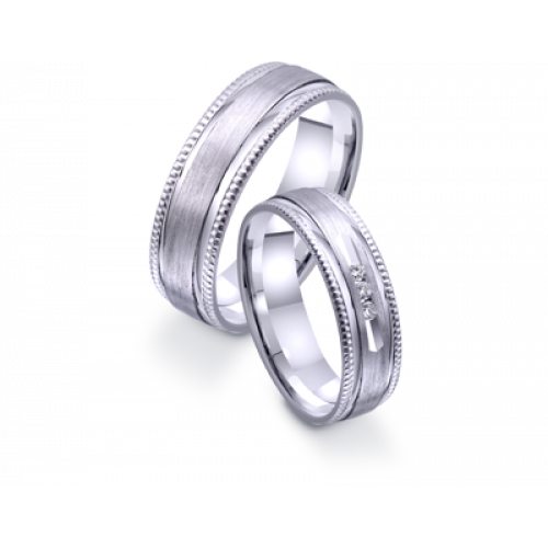Обручальные кольца из белого золота 4221263