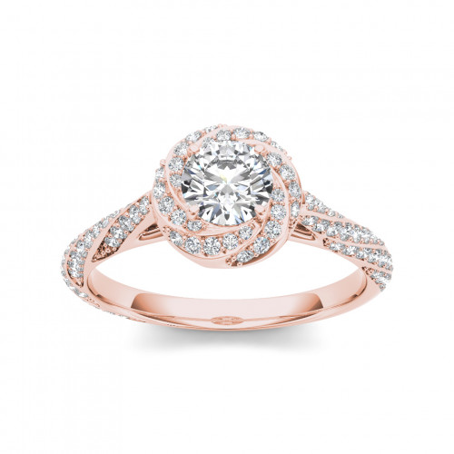 Золотое винтажное женское кольцо Engagement ring 390071