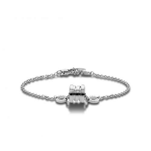 Женский золотой браслет в стиле Bvgari b.Zero one white 301
