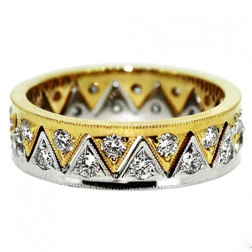 Жіноча авторська золота каблучка Double ring 730 074
