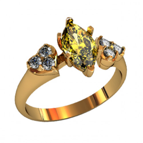 Женское золотое кольцо 000070