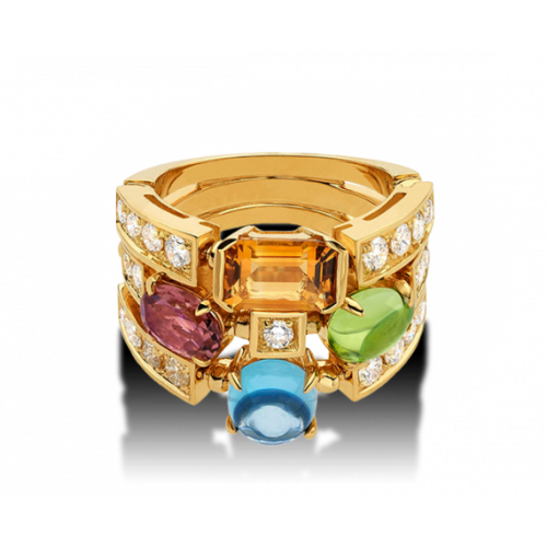 Золота каблучка в стилі Bvlgari Allegra Ring 051